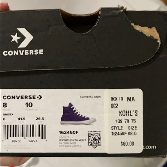 CONVERSE 💥final price ⬇️ 💥lilac color m8/w10 - Picture 3 of 10